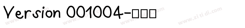 Version 001004字体转换